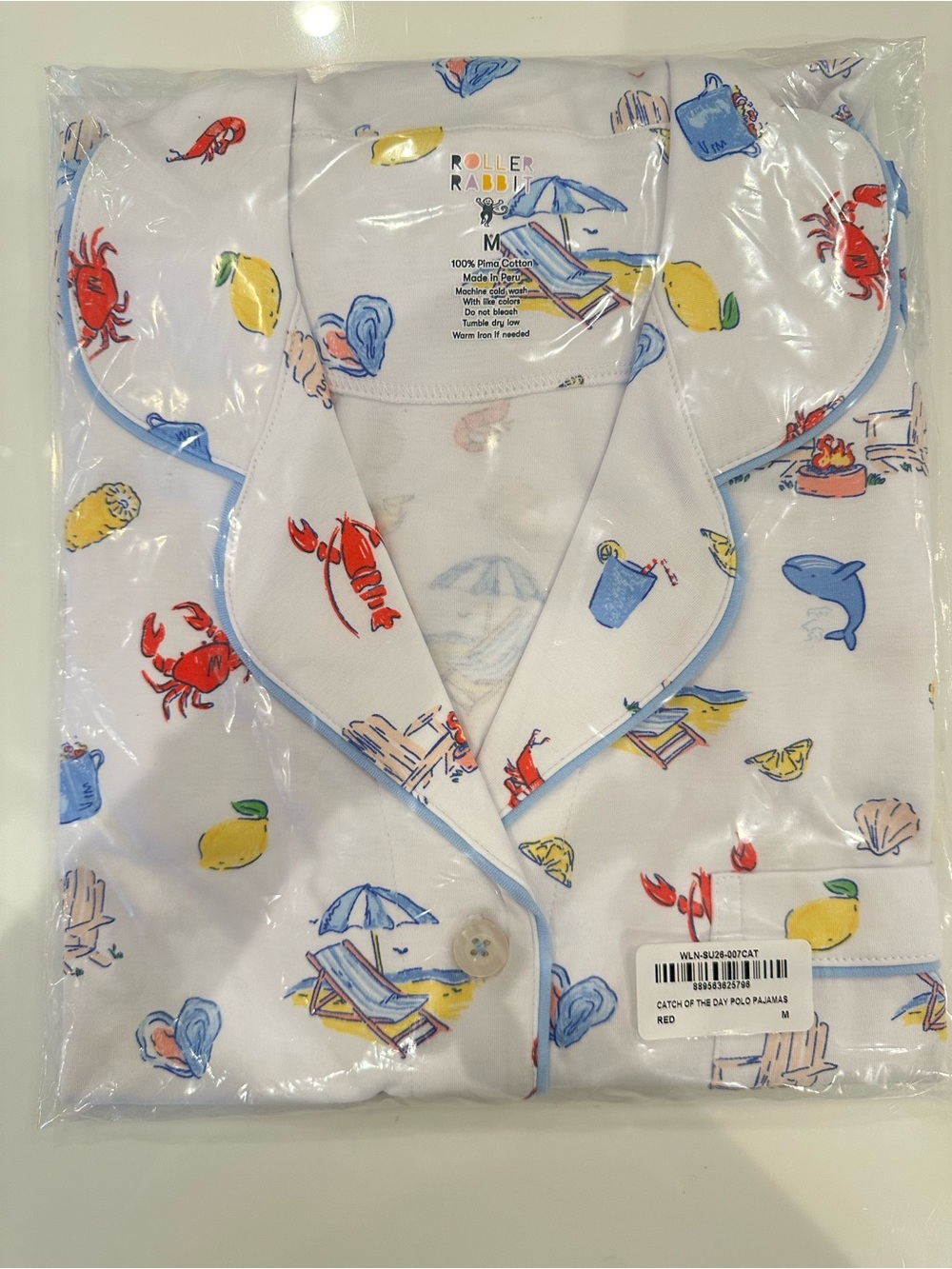 Roller Rabbit  Catch Of The Day Polo Pajama Set